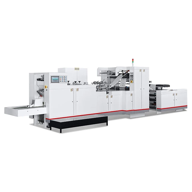 [JT-HY270]CE certificated full automatic machine making paper bag production line V bottom paper shopping bag making machine