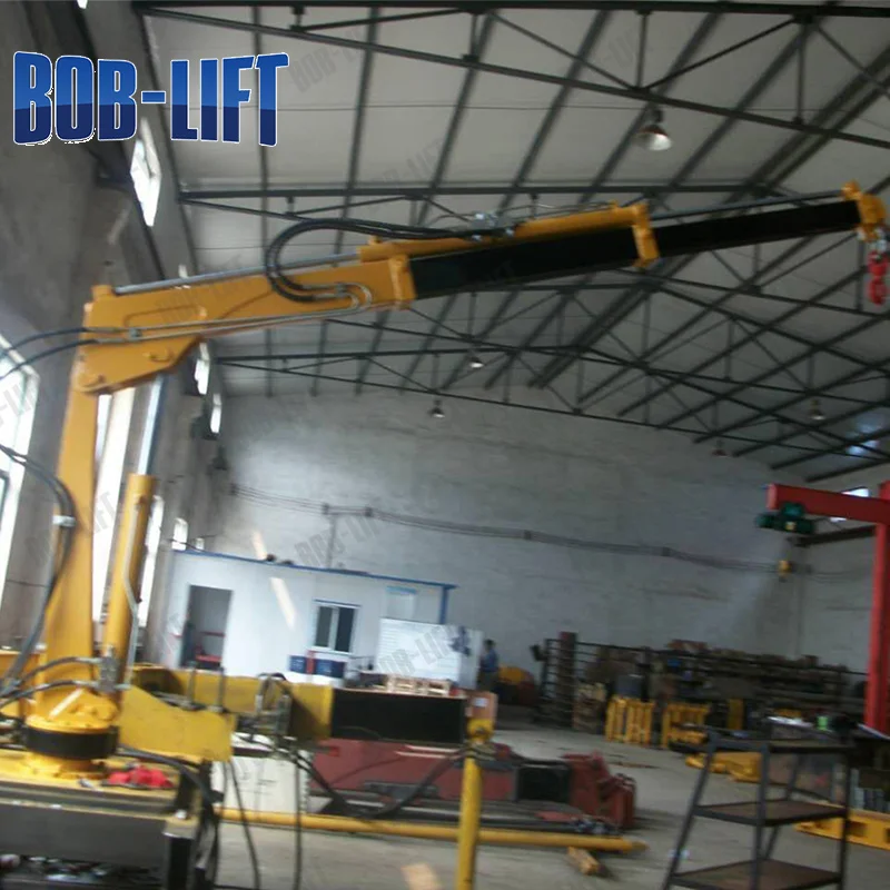 Safty portable tow truck bed crane for sale