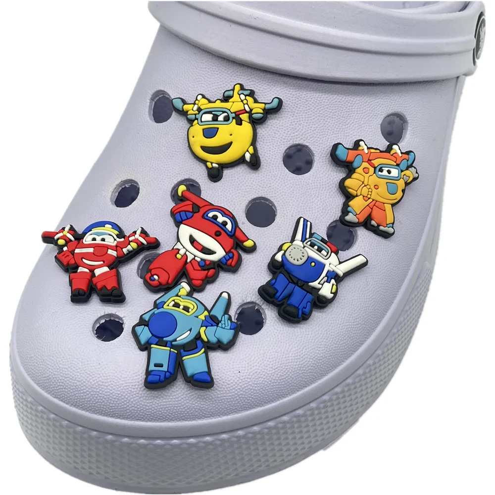 cartoon super wings wholesale croc pvc shoe charms woody shoe decoration custom charms