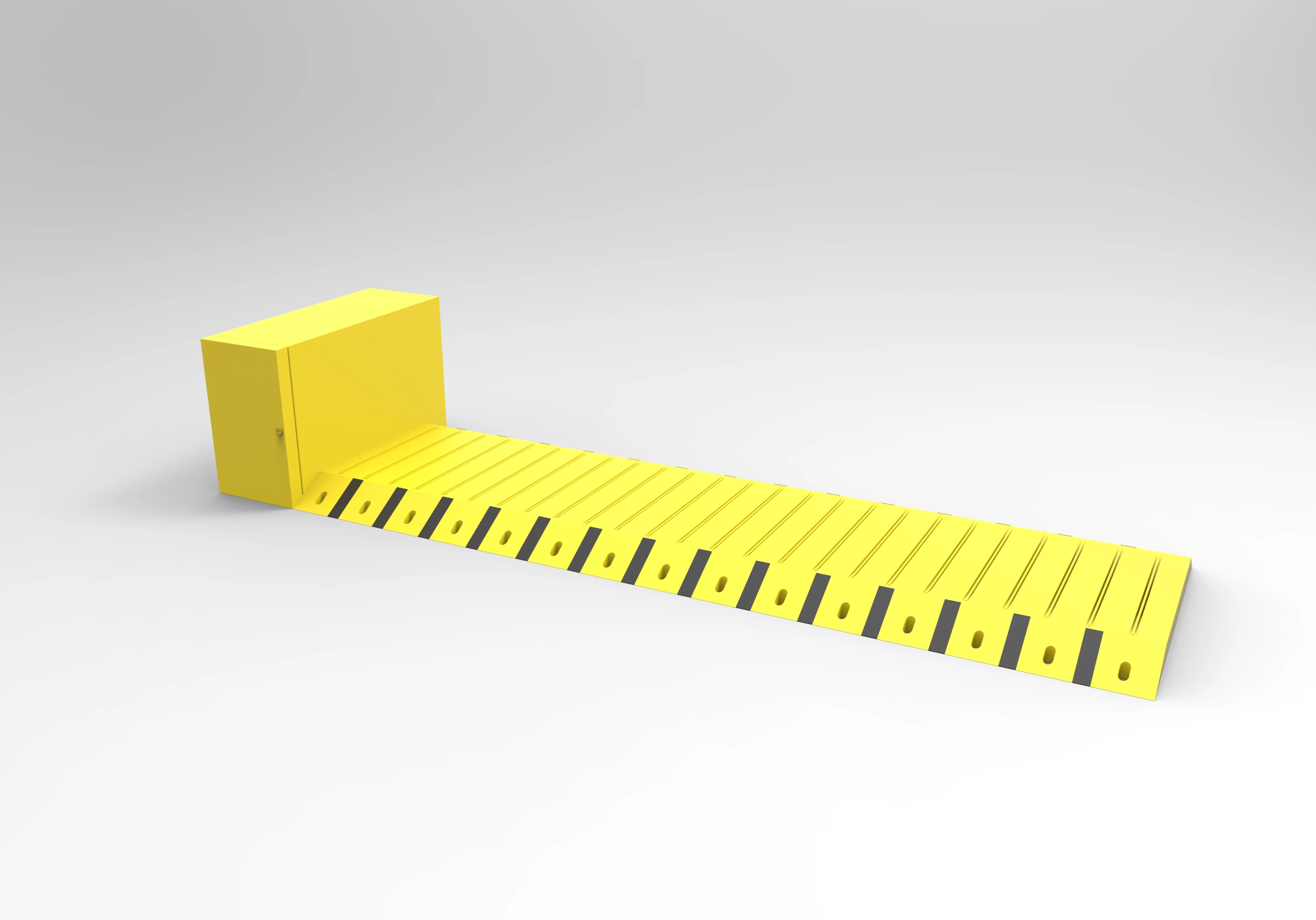 A3 steel traffic road tyre killer with spikes full automatic remote control for parking lot