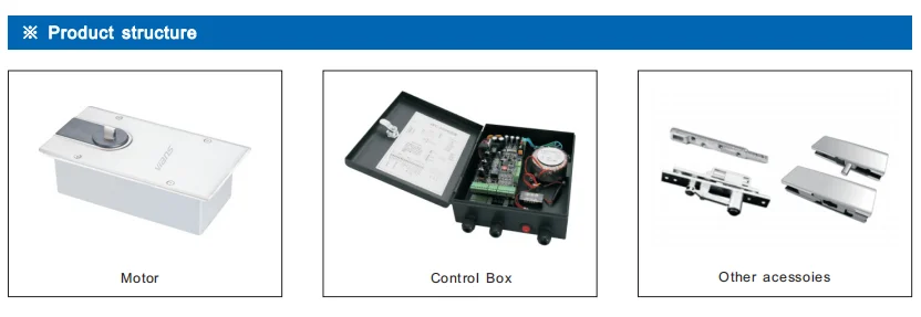 IP66 Rainproof Embedded mounted Automatic Door Operator  No-touch Automatic Gate Opener for Glass Door