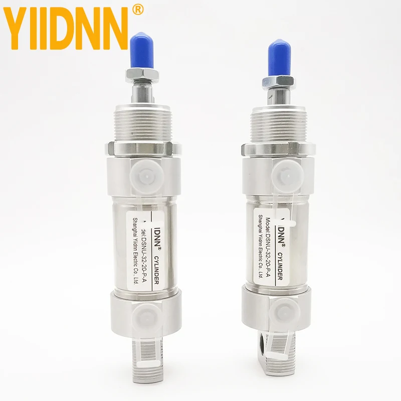 DSNU round mini stainless steel air pneumatic cylinder DSNU-10 12 16 Stroke 10-200mm