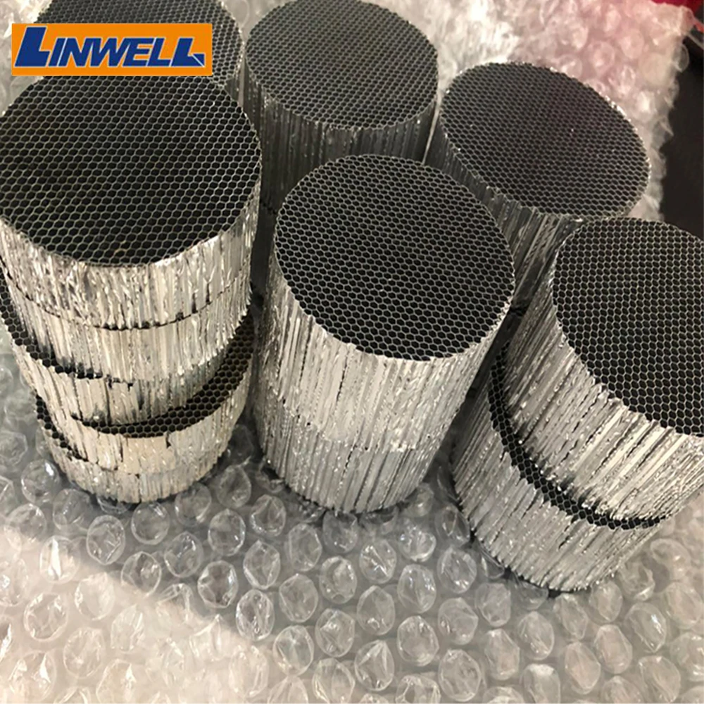 Linwell Top Side Length 0.4Mm-20Mm Aluminum Honeycomb Core For Laser Cutting Machines With A3003/A5052/A1100