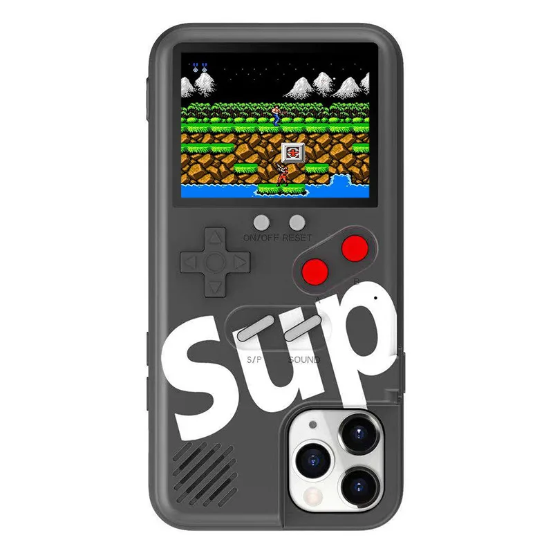 Childhood Game Console Phone Case With 36 Classic Games Shockproof Real Video Game Phone Case For Iphone 13 12 Pro Max Kids Gift