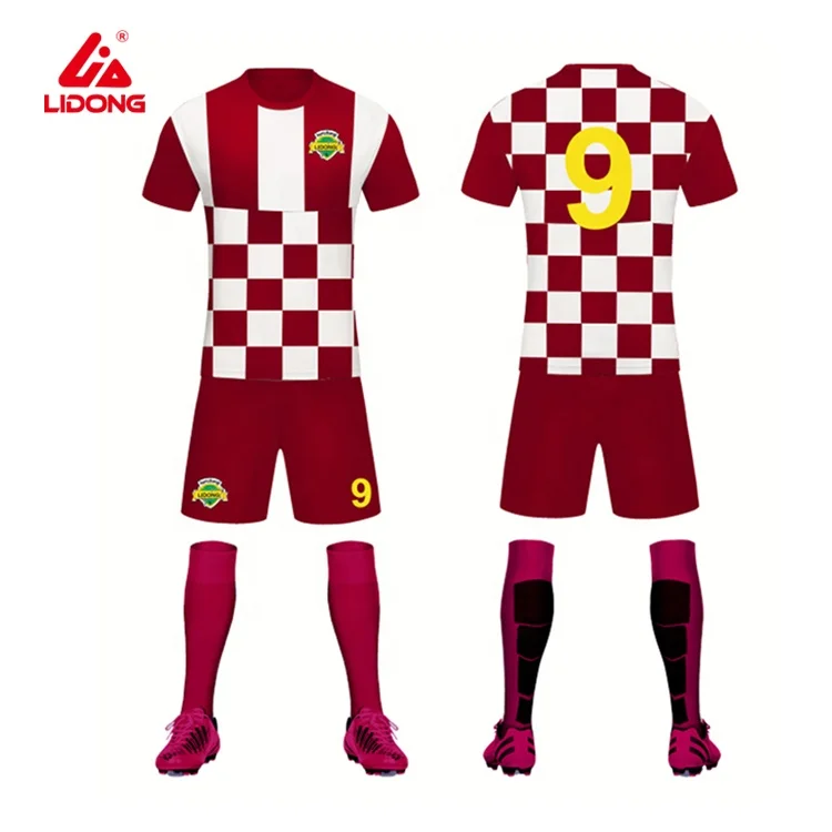 
Custom sublimated new style girls soccer practice outfits pink color football jersey 