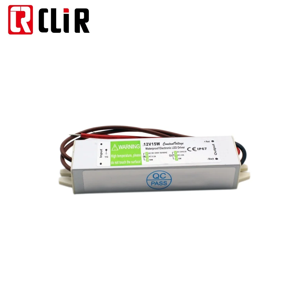 90V-130V AC to 12V DC 300 Watts Waterproof IP67 Power Supply Transformer Adapter LED transformer Driver for LED Outdoor Light