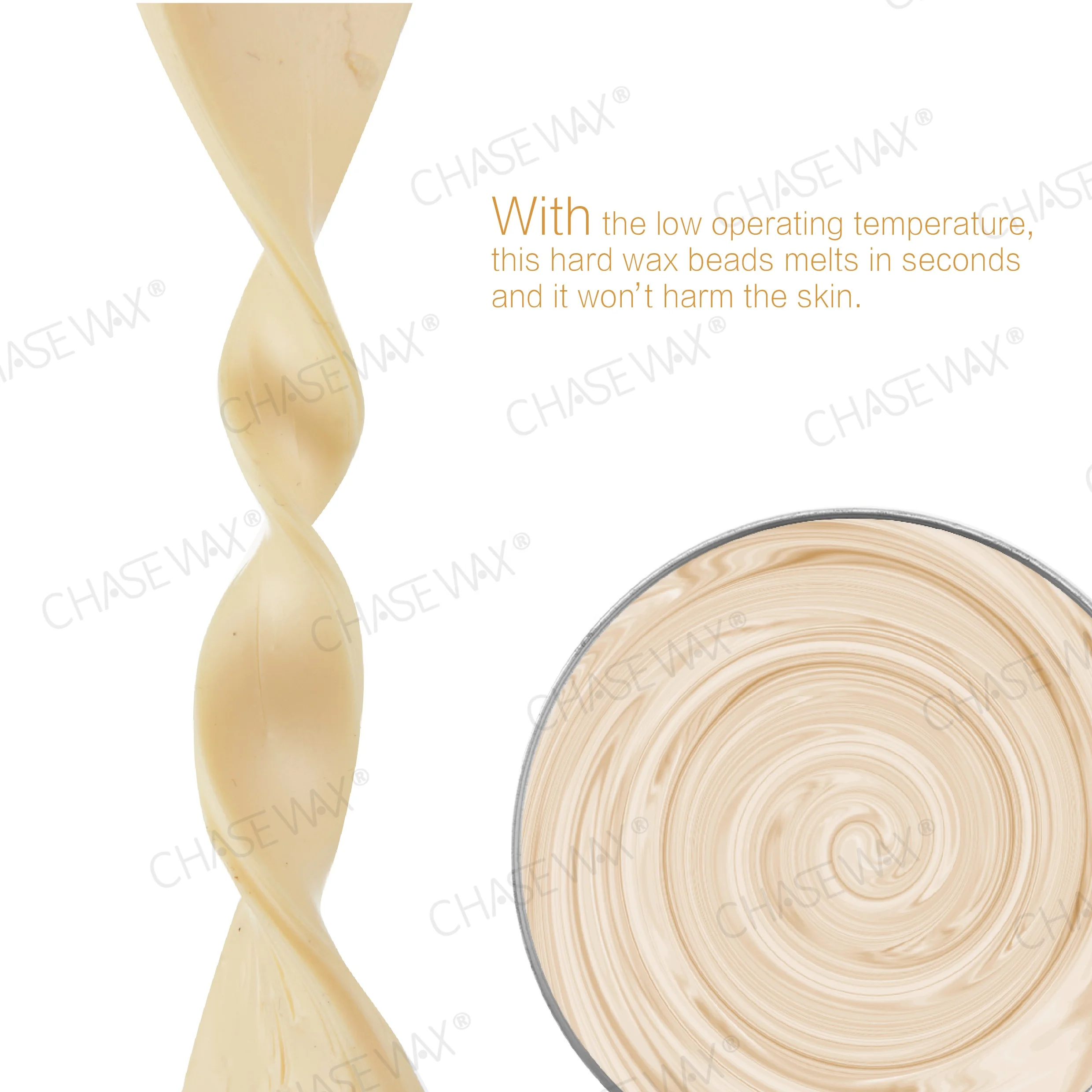 No Strips 500g White Chocolate  Brazilian Hard Wax Beans Hot Wax For Hair Removal