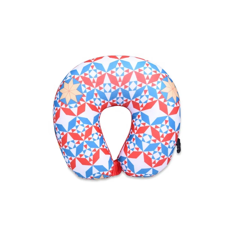 Spandex microbead neck support travel pillow