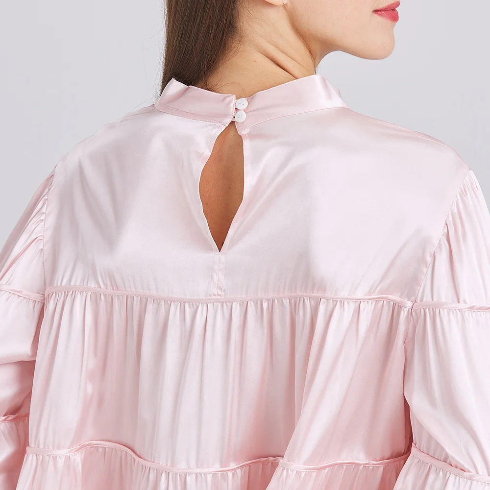 OEKO-TEX Women Silk Blouse 100% Mulberry With Customized Size Top Fashion