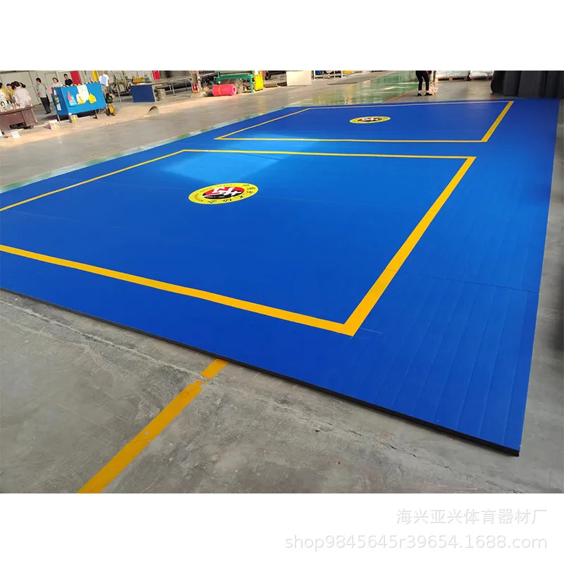 XPE OEM logo UV printing ROLL OUT WRESTLING MATS JUDO JIU JITSU ROLLING MATS FOR BJJ AND GRAPPLING