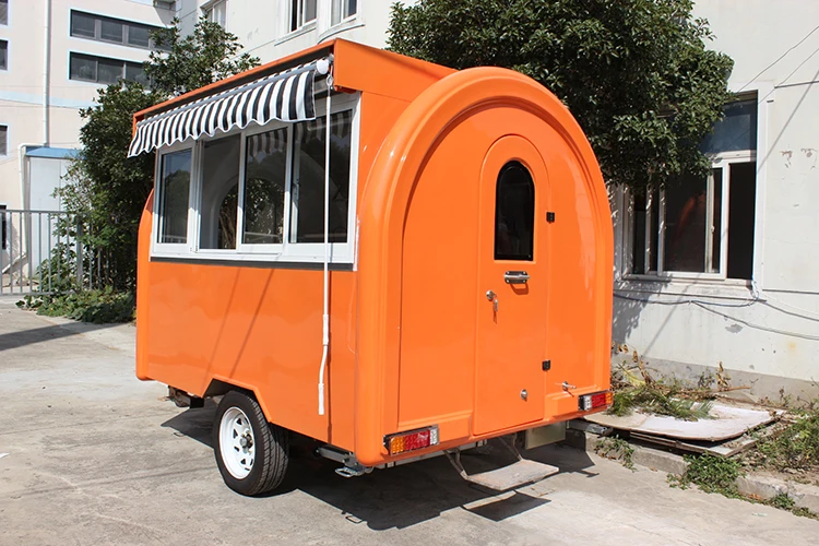 Yieson Full Customized Food Trailer mobile deep fryer cart Used For Low Cost Business Widely Used Trailer Made In China