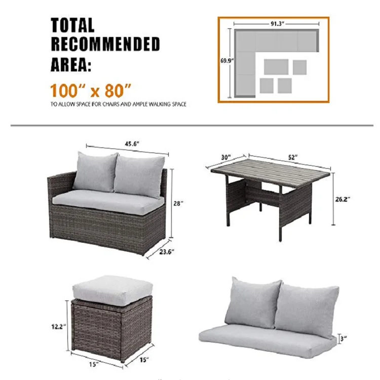 Factory direct wholesale Garden Sofa patio furniture sets outdoor patio furniture