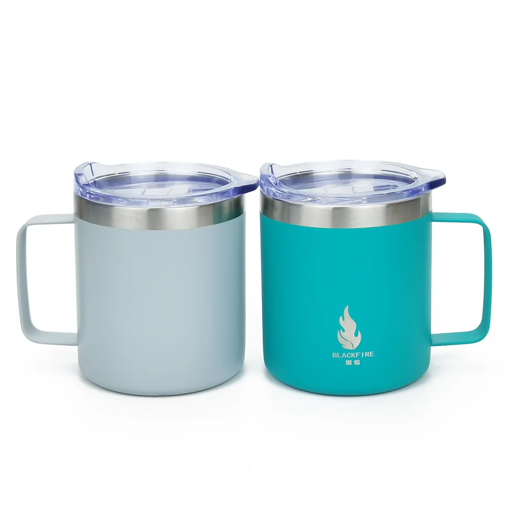 Hot Selling 12oz Stainless Steel Insulated Tea Cup 17oz Home Thermos Drinkware Office Vacuum Coffee Mug with Handle