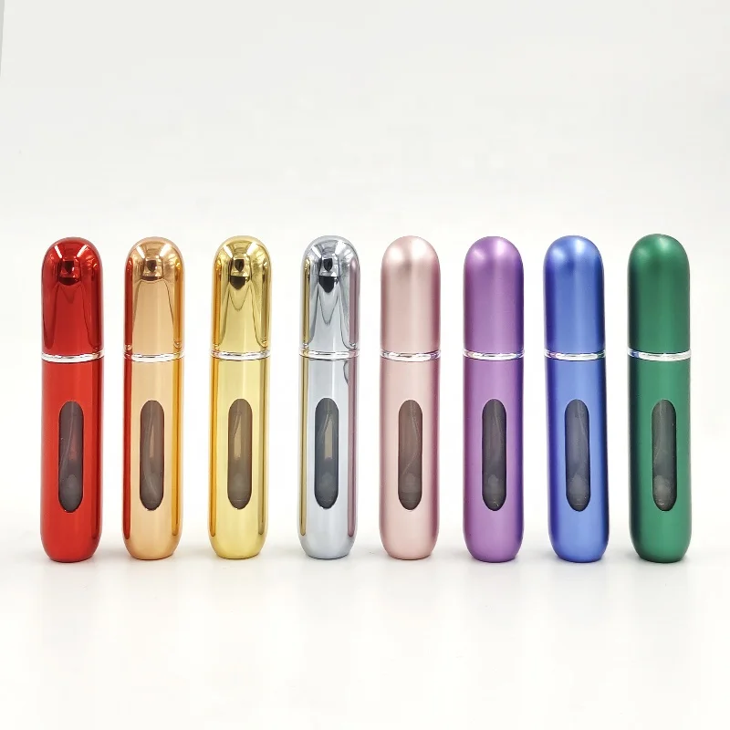 Custom Bottom Fill Bottles Portable Mini Empty Wholesale Refillable Aluminium Spray Bottle 5ml Perfume Atomizer For Travel
