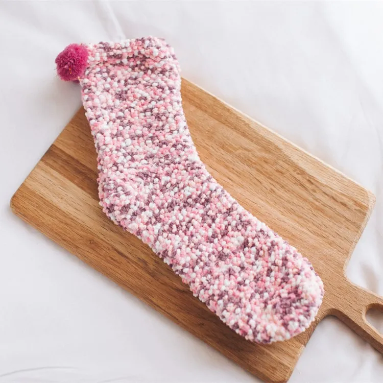 hot sales cupcake socks gift colorful patterned winter warm pops socks cozy fuzzy funny socks for women