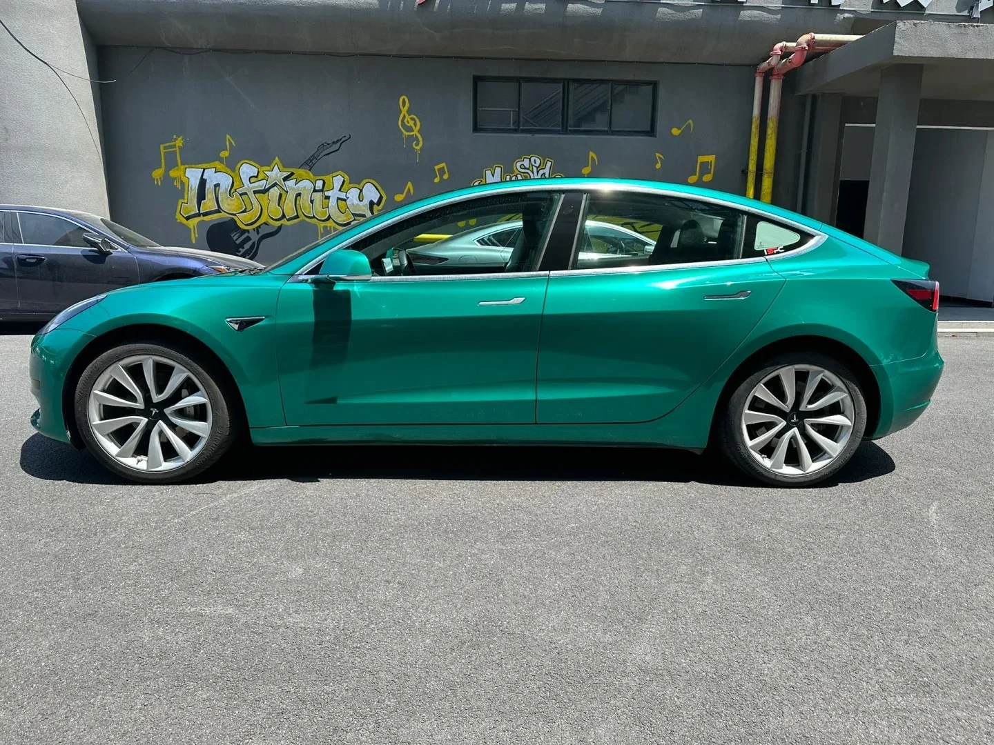 PET Wrap Air Bubble Metal Paint Emerald Green Sticker Auto Body Car Wrap Vinyl Roll Color Change Car Wrap Vinyl Film