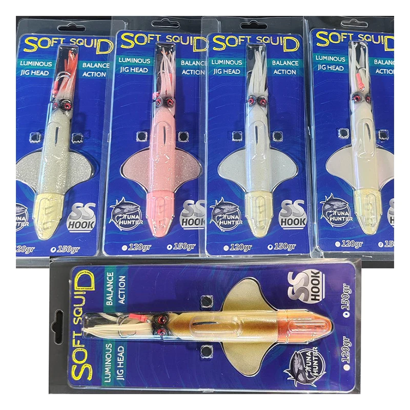 120g 150g 170g 200g 22cm  with hook Lead Fish Lure Slow Jig Metal Fishing Bait Spoon Artificial Squid Jiging Fishing lure bait