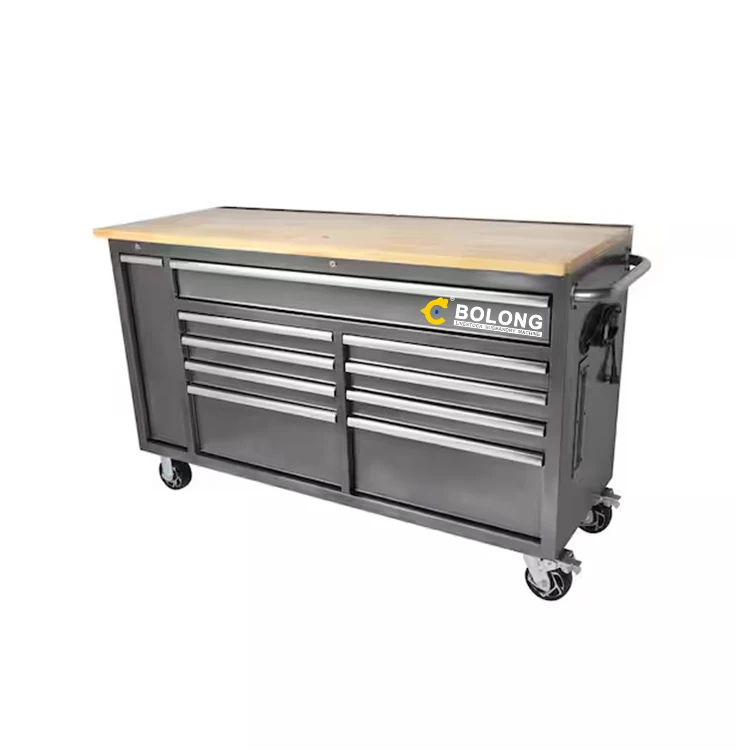 7 drawer metal empty tool box roller cabinet tools storage