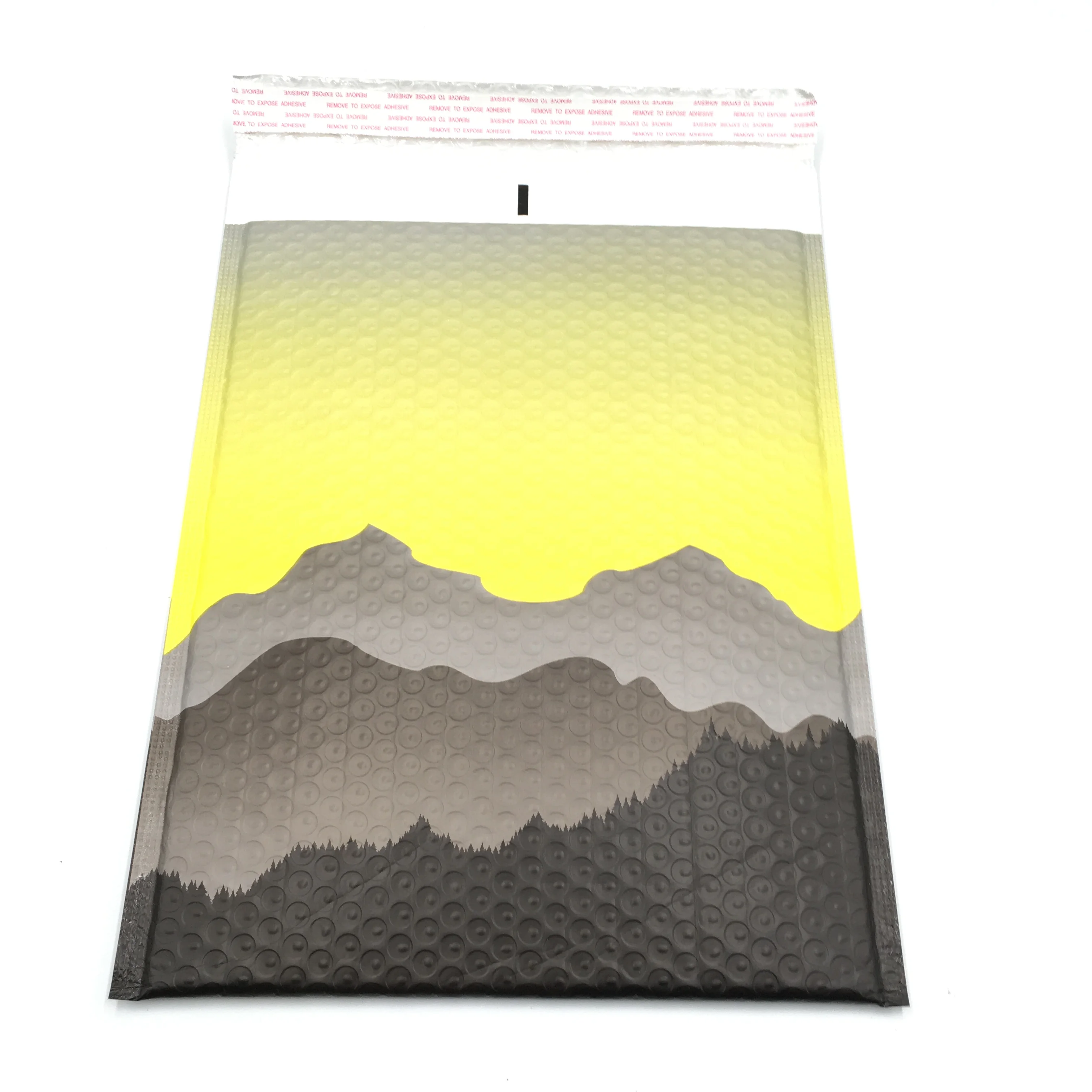 Custom Logo Printed Strong Self Seal Kraft Bubble Mailer Courier Air Mail Flyer Mailing Bags with Seal Strips