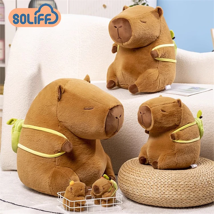 New creative stuffed capybara plush toys for children cute gift water guinea pig doll capybara soft plush toys