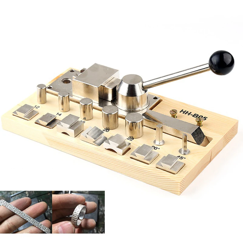 Free shipping Goldsmith jewelry making tool high quality steel silver gold ring forming machine jewellery bender set