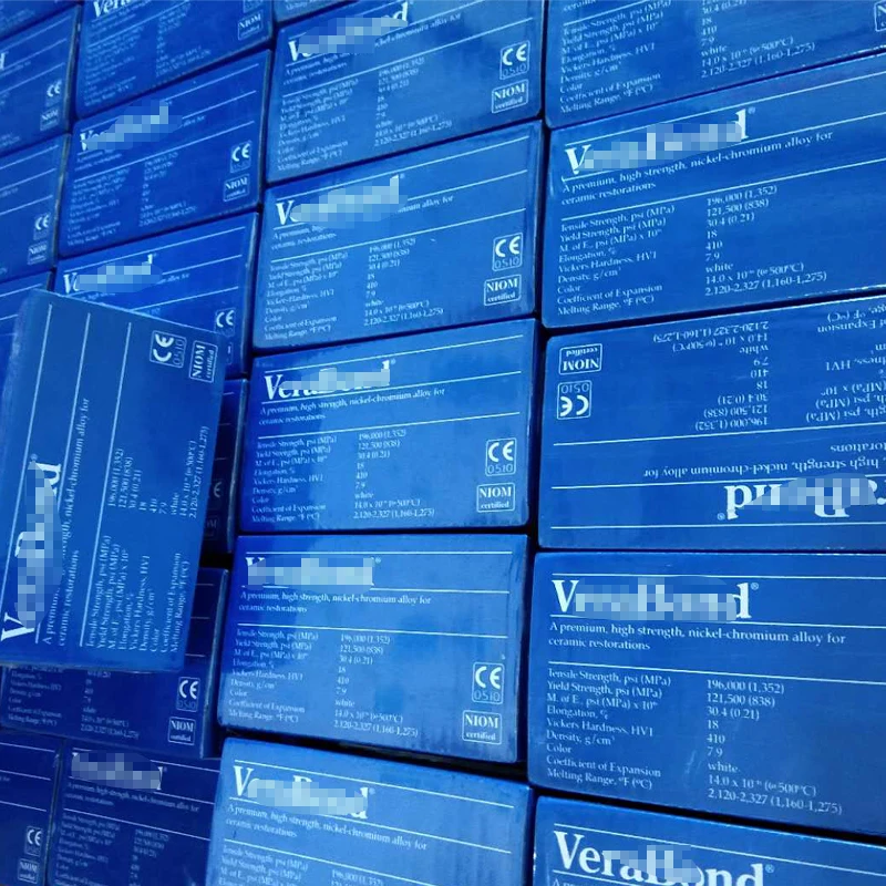 VB nickel chromium beryllium alloy Ceramic alloy VeraBond with Be/Dental alloy/Dental VeraBond