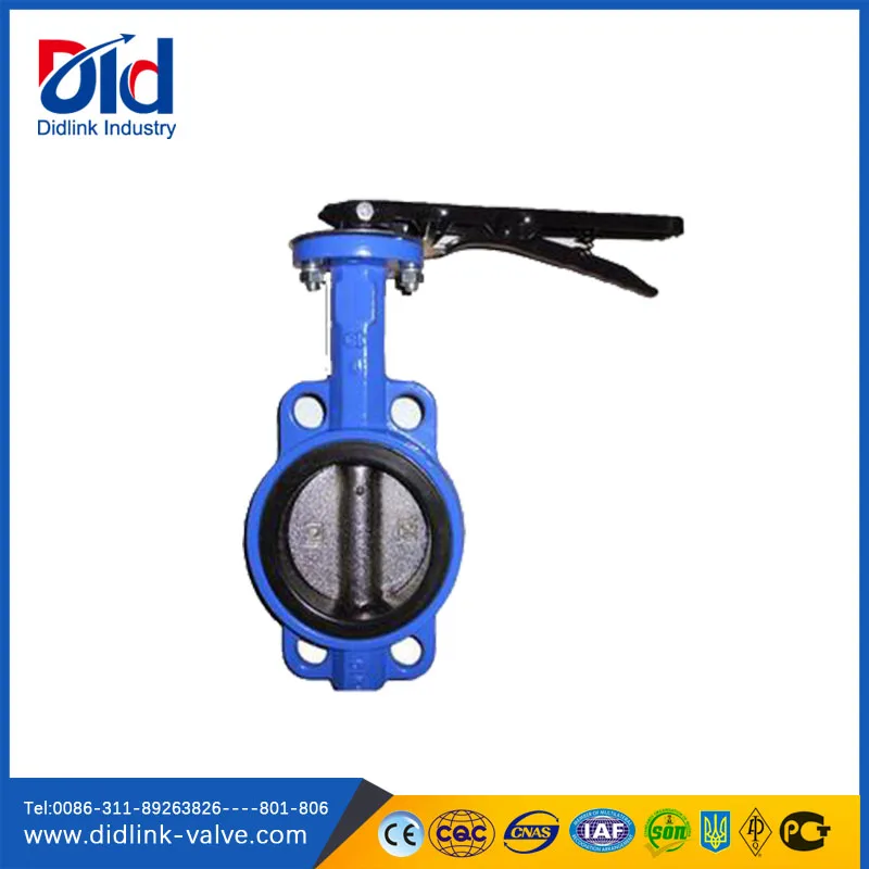 Wafer Double Eccentric Electric Flange Food Grade Vulcanized Wrench Operated Butterfly Valve Dn200