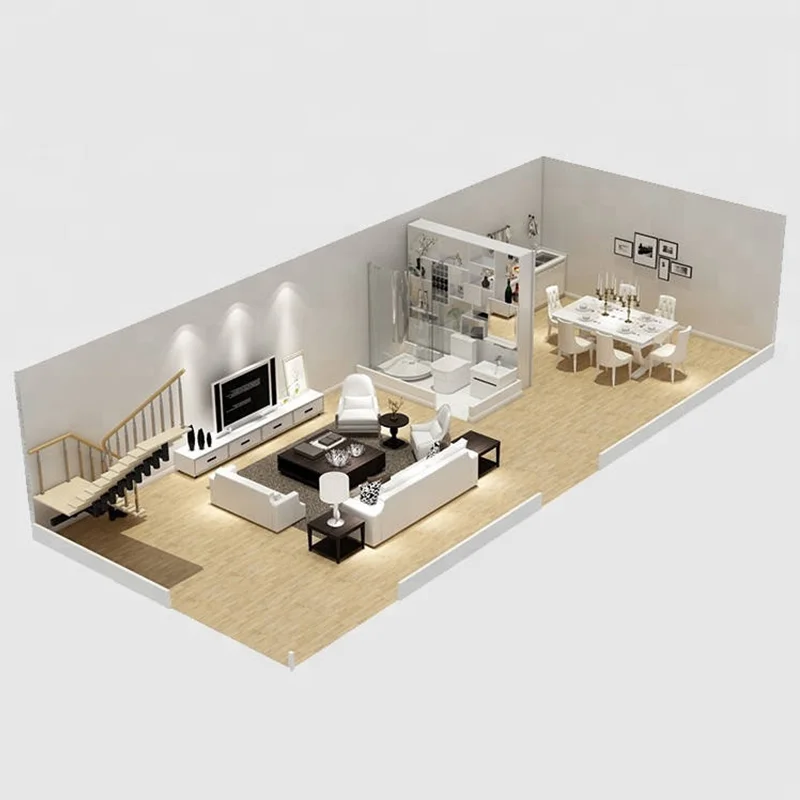 Busy prefab pop-up coffee shop corrugated shipping metal container cafe bar design 20ft house for sale