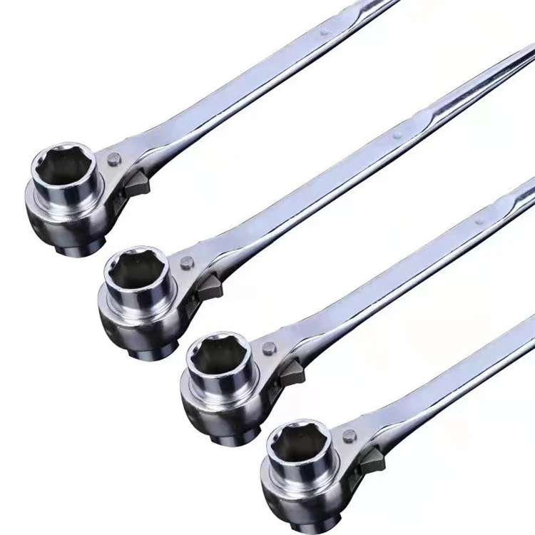 Thickened Head High Quality Alloy Steel Sharp End Ratchet Wrench Long Service Life