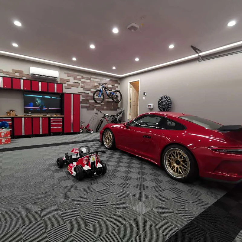 Factory price Modular Garage Flooring Tile Pool Patio Floor Interlocking Drainage Mats Outdoor Indoor Luxury Vinyl