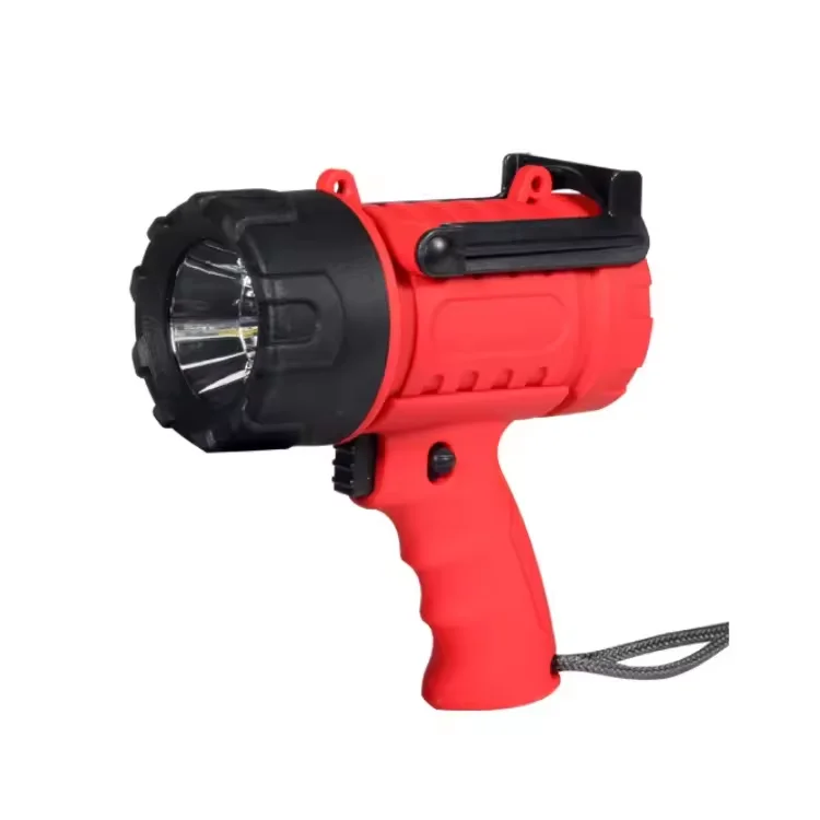 Rechargeable Spotlight LED, IP67 Waterproof Handheld Flashlight Searchlight