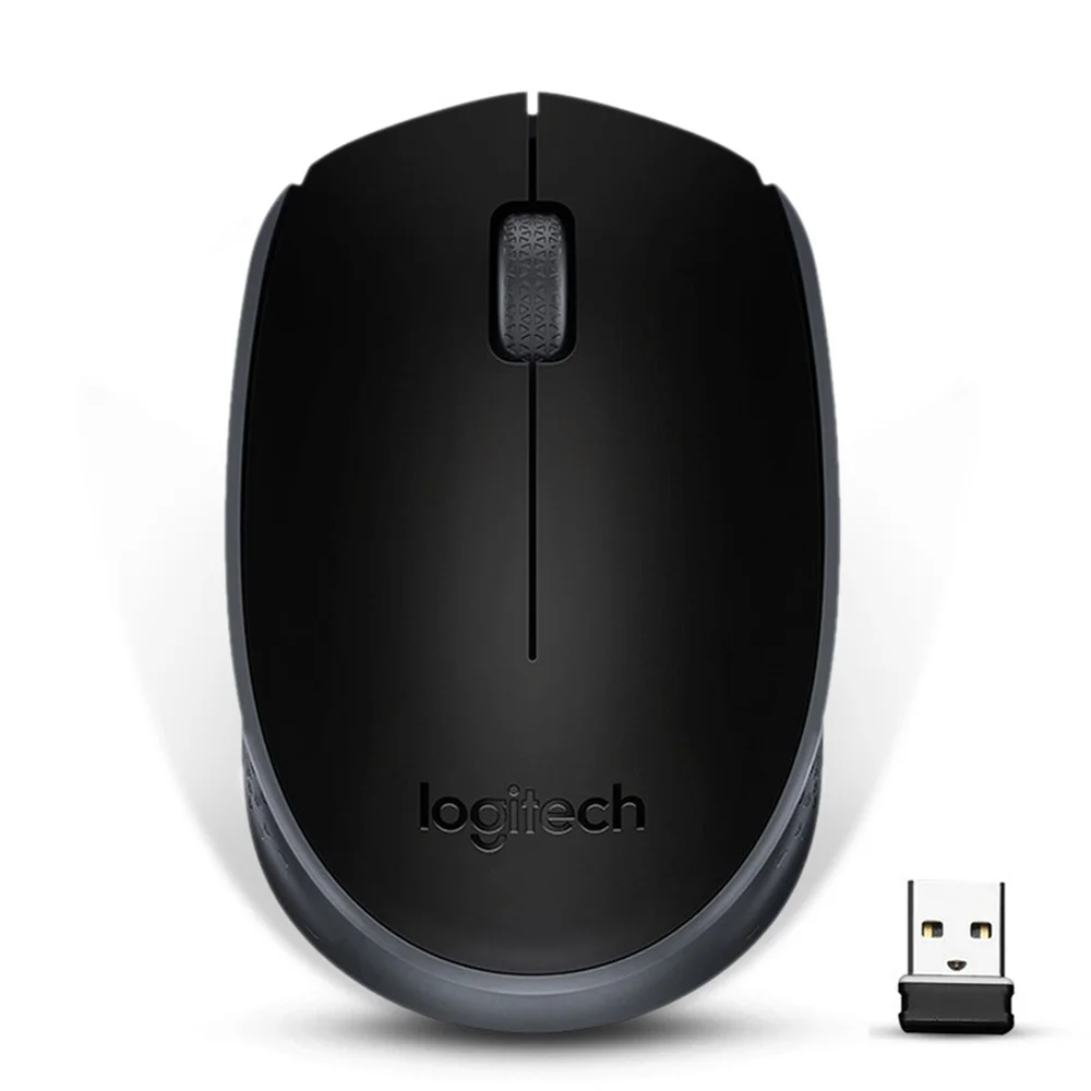 Logitech M171 2,4G Беспроводная игровая мышь с нано-приемник 1000 точек/дюйм Разрешающая способность камера для ПК Игры Поддержка офисные тесты