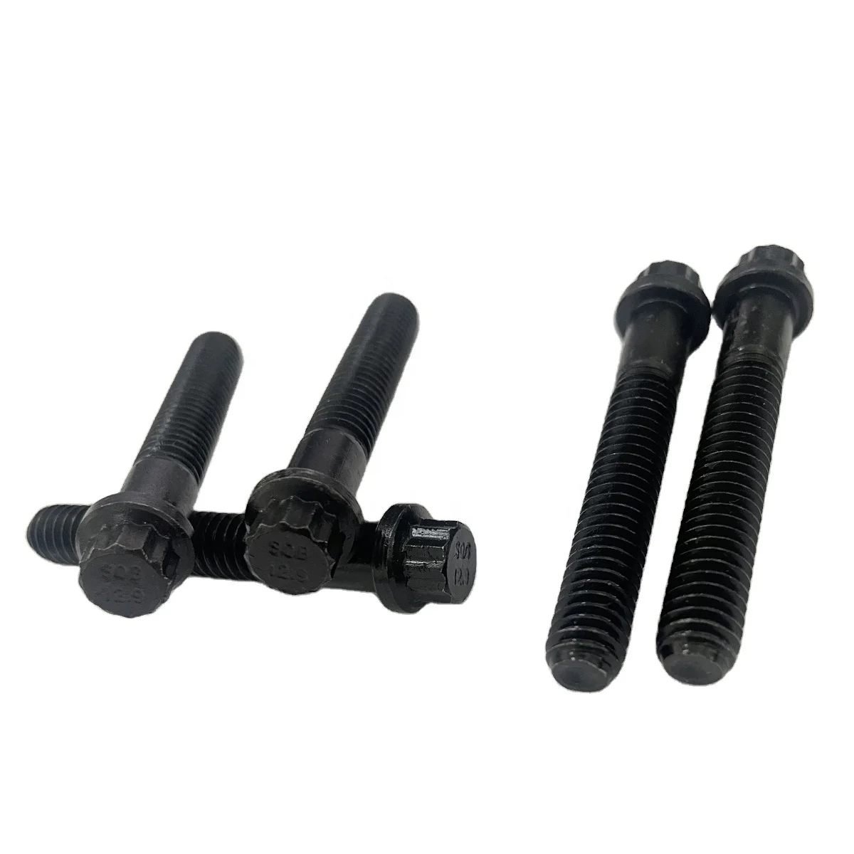 High Quality OEM M5 M14 Carbon Steel Grade 12.9 12 Point Torx Head Flange Screw Bolt with Black Oxide Zinc Finish