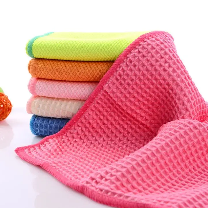 2019 New Super Absorbent Waffle Microfiber Cloth Towel For Car Auto Parts Cleaning