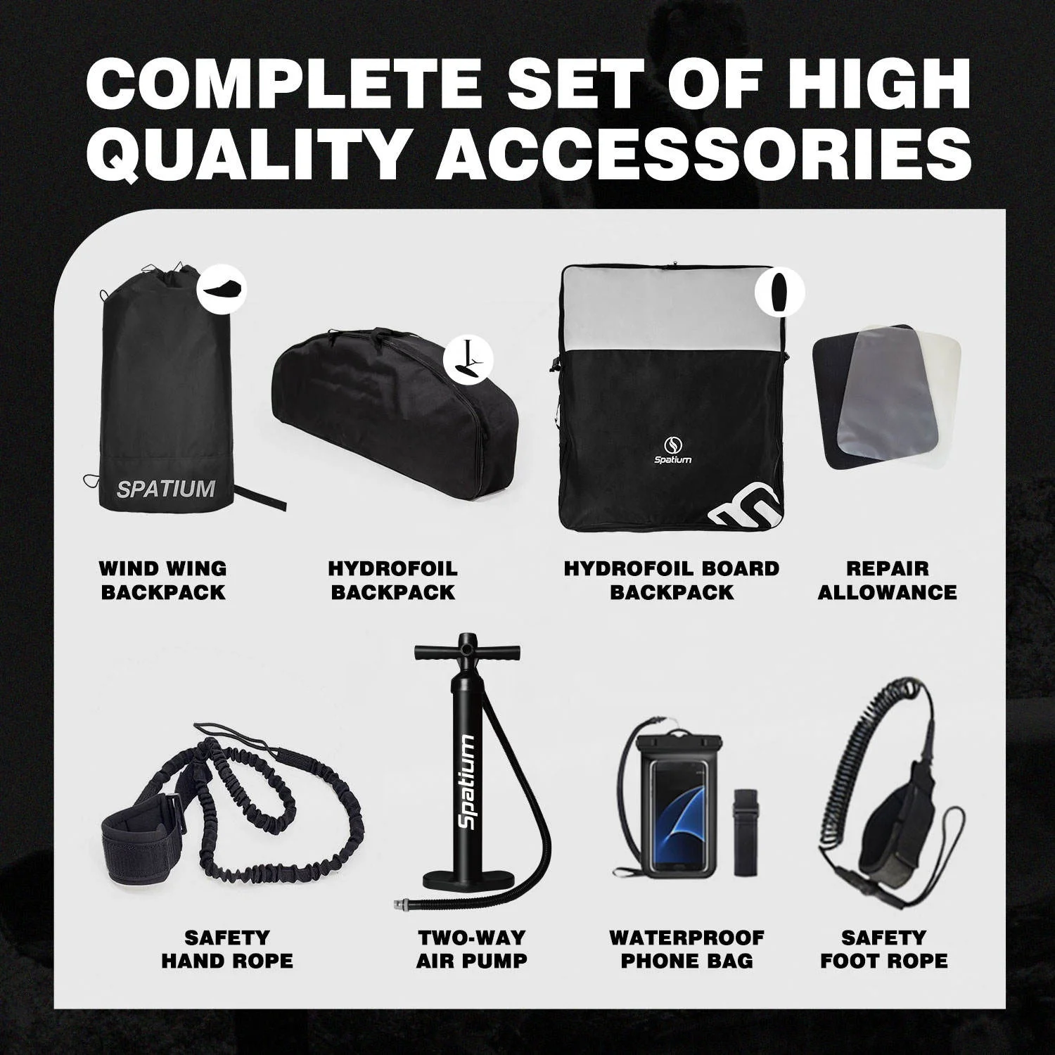 Favorite High Strength Nylon Hydrofoil Front Wing Foil Mount Carbon Fiber Wind Wings For Adults