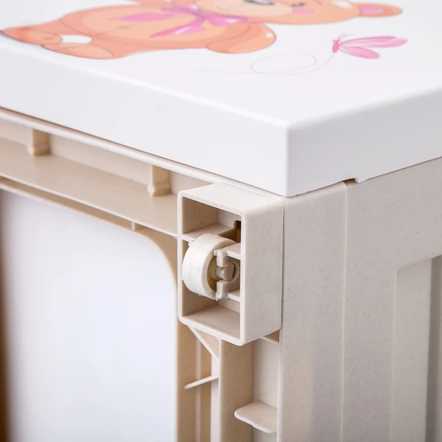 plastic storage drawer with lock kid drawer 4layers