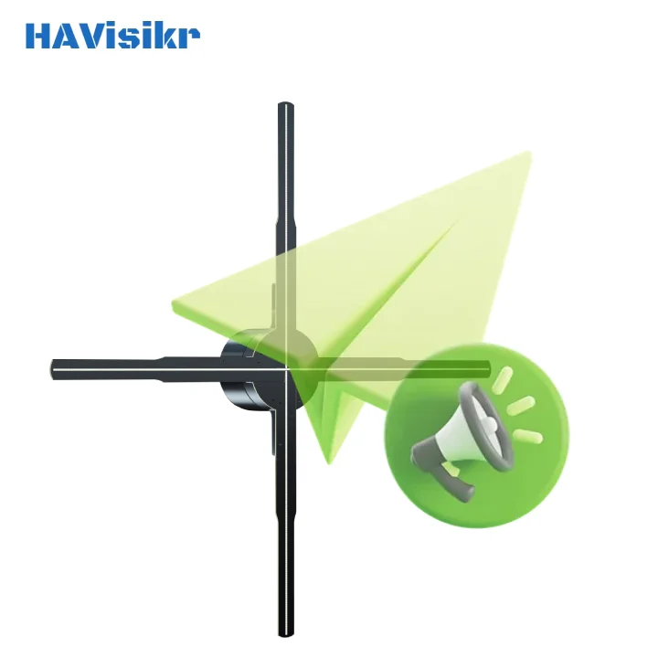 Holographic high-definition screen 50cm naked-eye 3D suspension imaging three-dimensional LED player projector