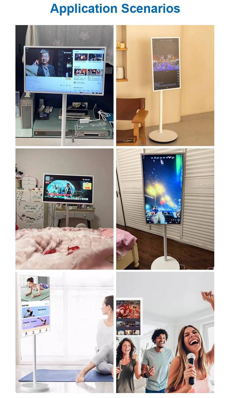 Drop Shipping Available Smart TV White Color Smart Touch TV Entertainment USB Portable Interface LCD Screen