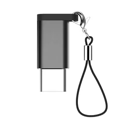 Micro USB To Type-C Adapter Converter With Lanyard For Mi 6 Charging Data USB OTG Connector Adapters