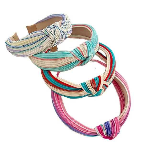 Fashionable New Color-Contrasting Knotted Headband - Creative Design Hair Accessory, Essential for Trendy Hairstyles