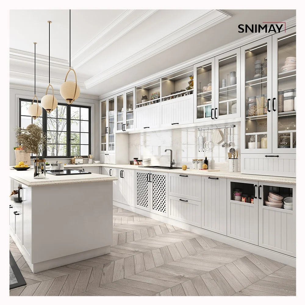 Snimay Modern Designs High Gloss Lacquer Modular Kitchen Cabinets