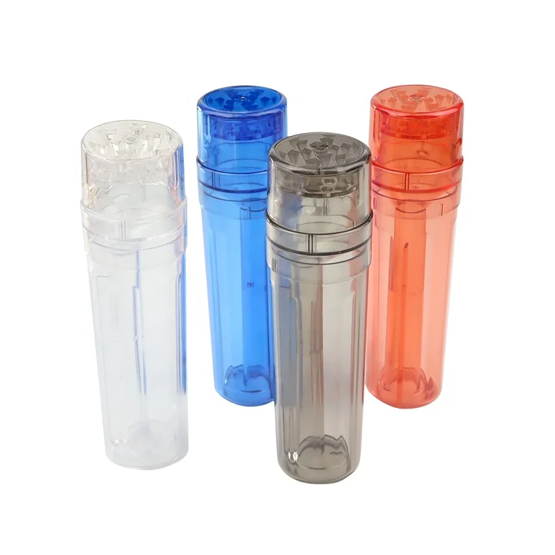 Pocket portable tobacco crusher herb pre roll grinder set smoking accessory