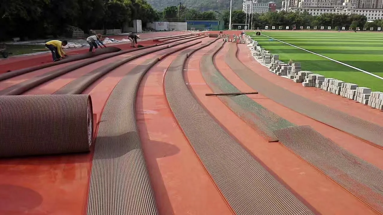 High Quality Customized Rubber Running Track for Soccer Red soccer Track Mat for School