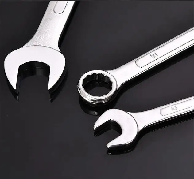 High-quality 25 pcs sets of double-headed wrench auto repair tools Canvas bag