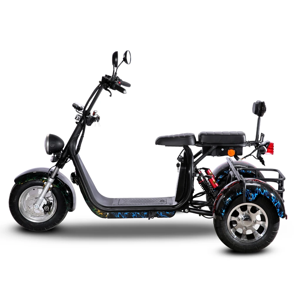 10 inch wide tire off-road electric scooter with storage basket electric bicycle adult electric motorcycle