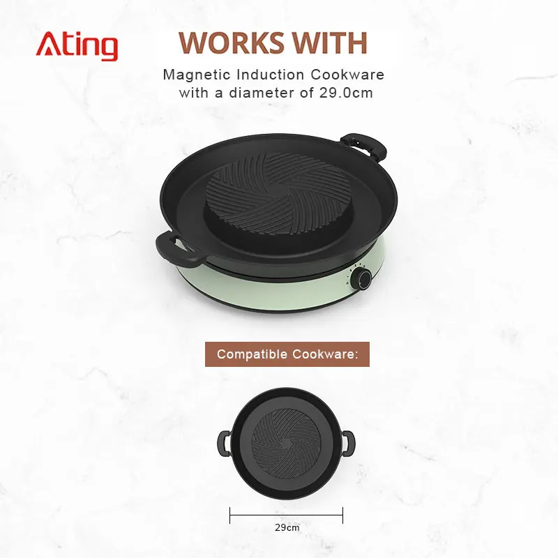 New Household single person couple barbecue brush pot all-in-one machine special induction cooktop