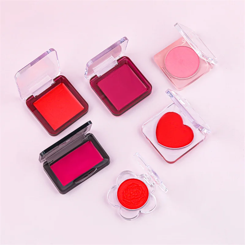 Vegan makeup pressed powder with blush private label high pigmented wholesale unique pressed blush powder