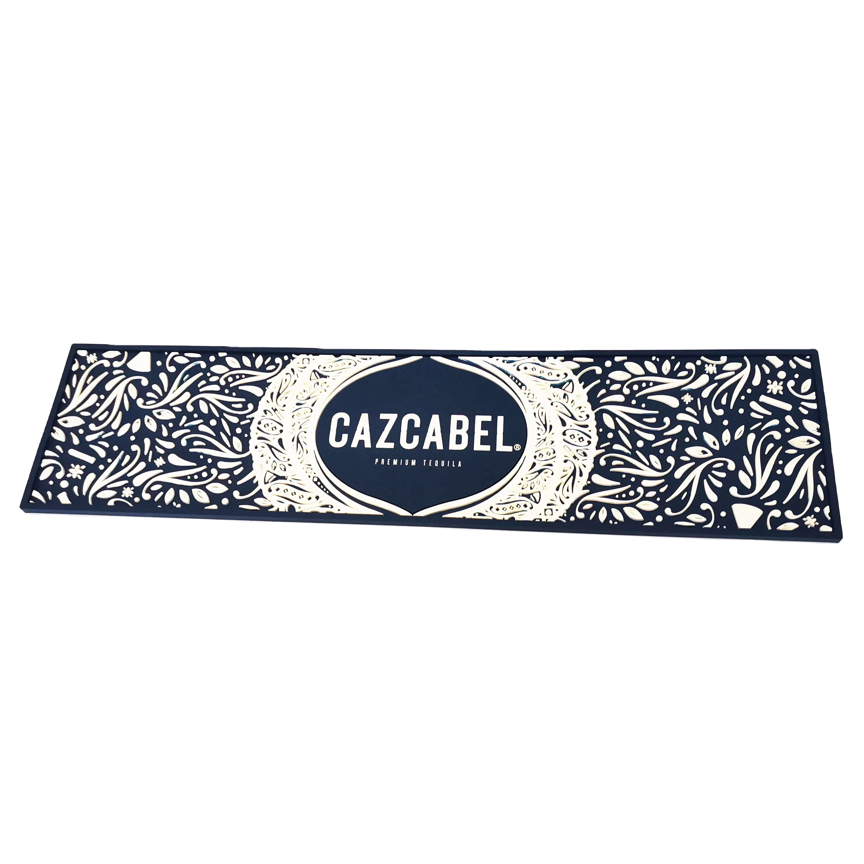 Promotional Natural PVC Rubber bar beer runner  Bar Glass Bottle Use Washable Drinking Bar Rail Mat