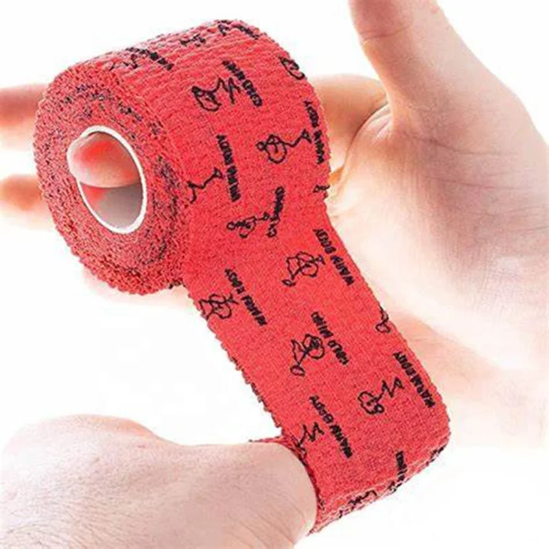 Elastic Adhesive Cotton 2 Inches Athletic Lifting EAB Hook Grip Weightlifting Thumb Tape