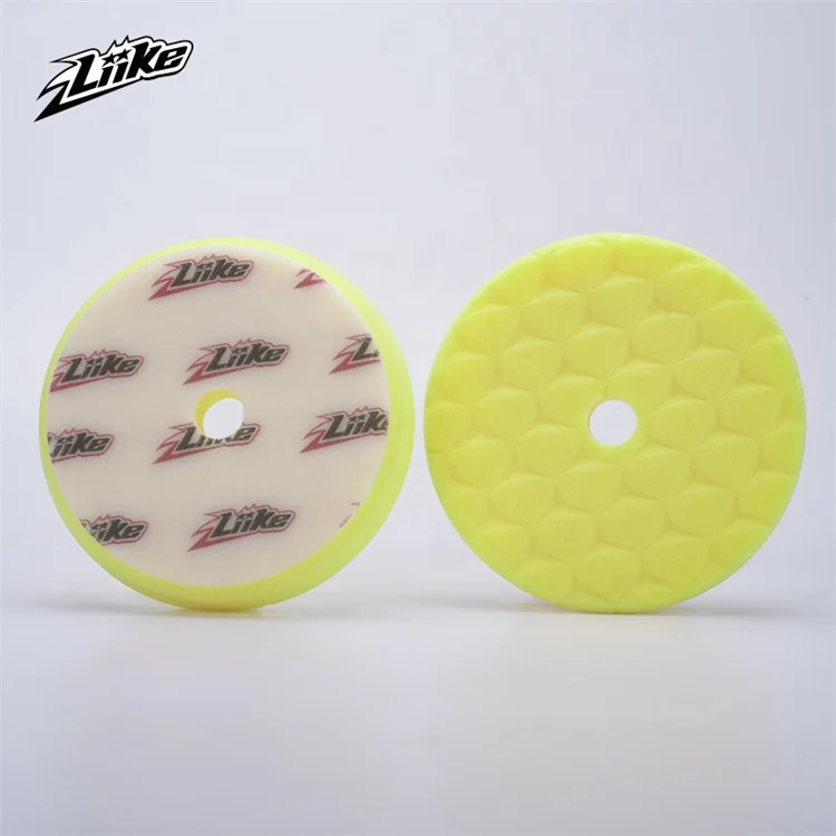 6 Inch Low Gravity Center Drop Shaped Car Care Polishing Germany Shonge Buffing Waxing Foam Pads Tool Cutting Finishing Pad